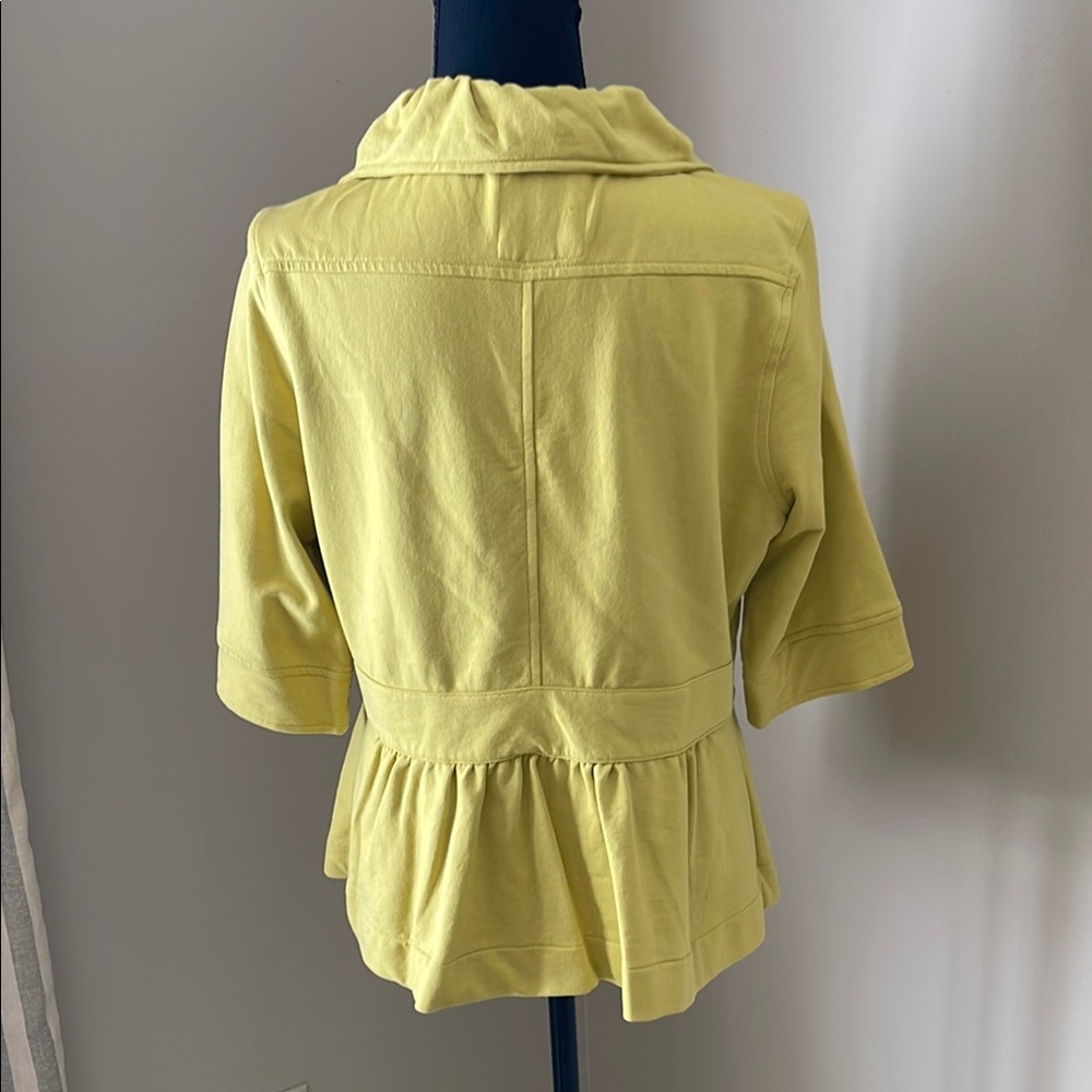 Women's Yellow Double-Breasted Jacket - Picture 2 of 6